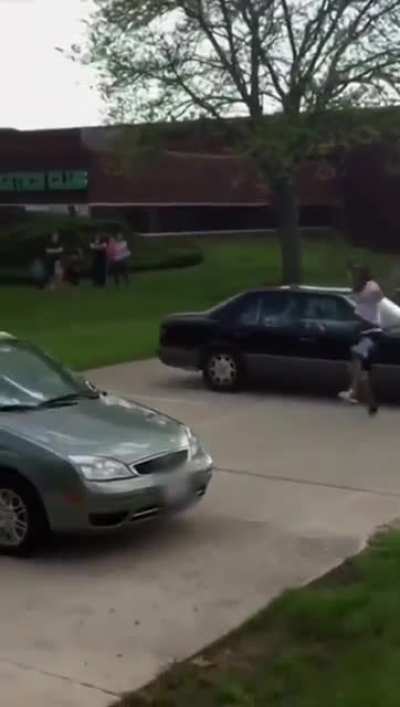 Flipping in front of parked cars