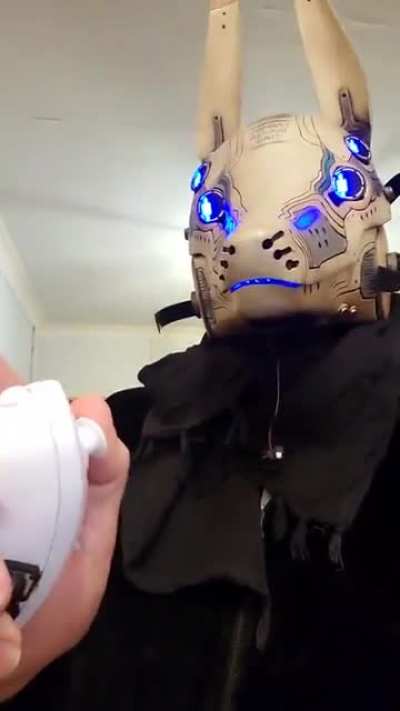 This incredibly detailed cosplay head capable of around 14 different expressions (according to the creator)