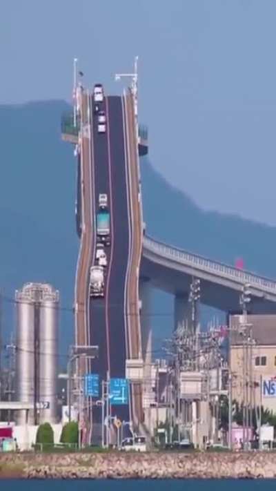 Eshima Ohashi Grand Bridge, This bridge looks insane!