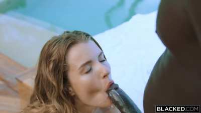 mia melano swallowing BBC cum