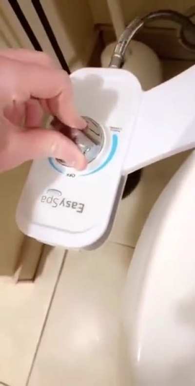 Friends first experience with a bidet