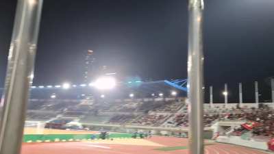 Lively atmosphere at Mokdong today, where Seoul played instead of Sangam