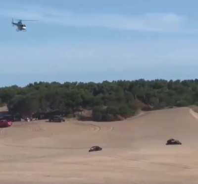 Así se está viviendo el operativo anti UTV en Pinamar