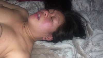 Holding my legs up so hubby&rsquo;s friend can fuck my ass