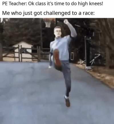 High heels can't stop me from a race.
