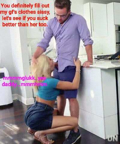 If you fill out her clothes, he'll fill out your throat..