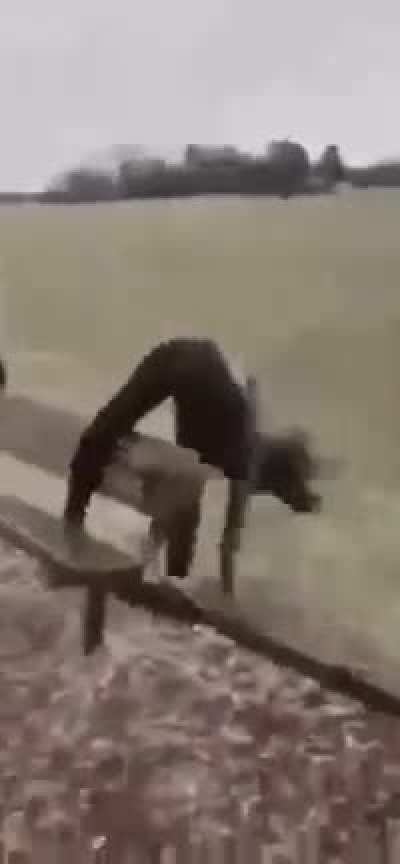 HMFT after i try to jump over a bench