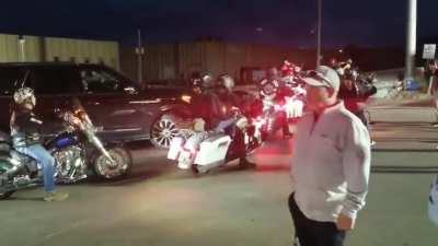 A Reckoning Has Come As Valhalla Motorcycle Club Surround Union Busting Scabs From Intimidating Workers On Strike At The Kellogg's Plant in Omaha, Nebraska