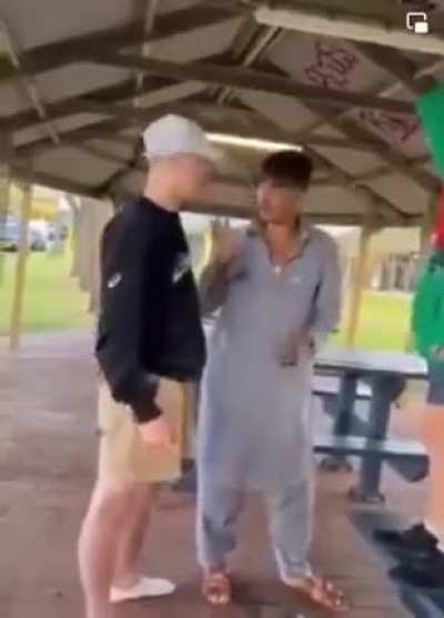 &eth;&not;&eth;&sect; Australia A white teen beat Afghan migrant who sexually assaulted his little sister. The little girl can be heard telling her older brother how the man touched her before he confronts the pervert.