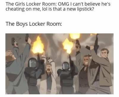 Our locker rooms have the best hype