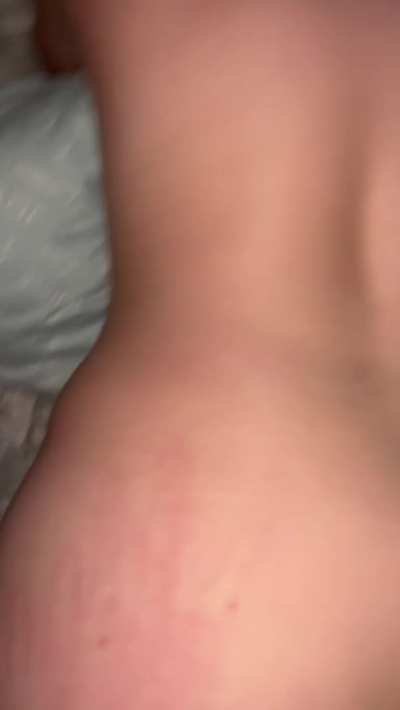 Hotwife had a great ass couldn't help but slap it but I definitely left my print on her cheeks she couldn't handle my strokes