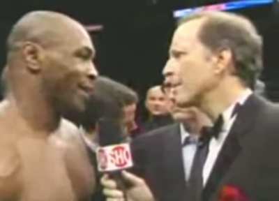 Mike Tyson's back is broken. "Spinal" (2003)