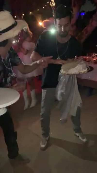 HMC while I sing happy birthday to my daughter with the cake I spent four hours baking.