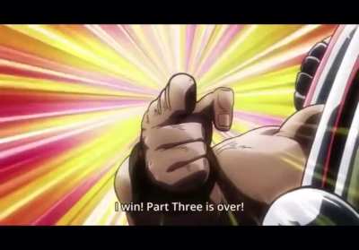This might just be me but I just realized some serious 4th wall breaking in this scene during th wheel of fortune fight