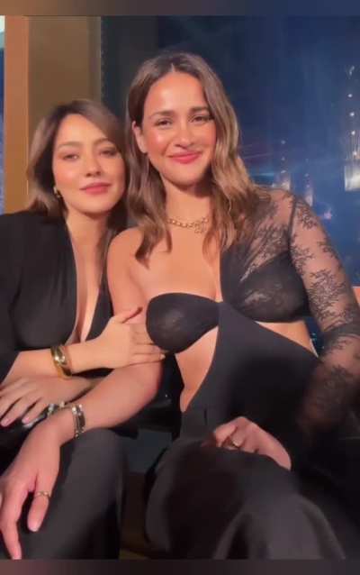 Aisha Sharma with Neha 