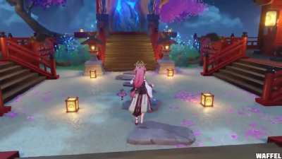 Yae Gameplay via WAFFEL