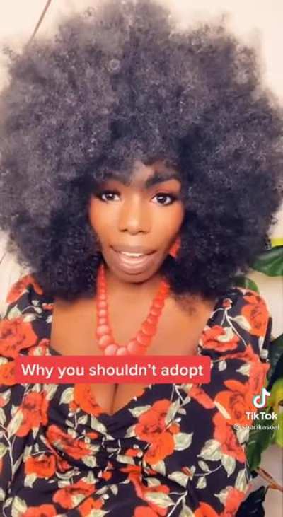 Foster children don't deserve loving parents if those parents don't know how to style black children's hair. It's no surprise this person has their venmo info in their profile description.