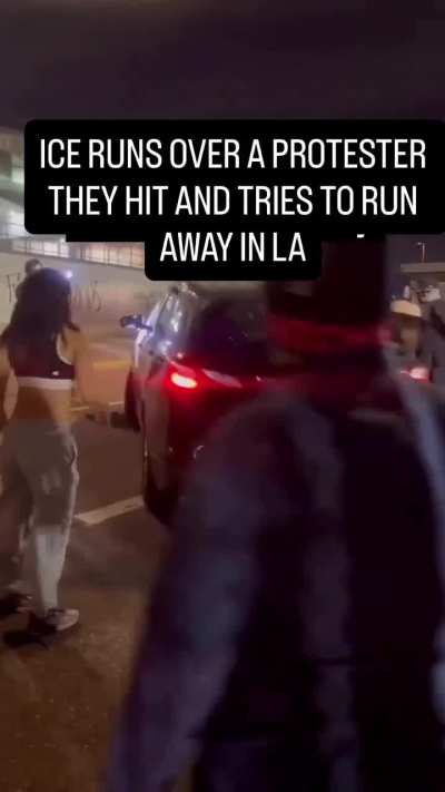 ICE runs over protester and drags her
