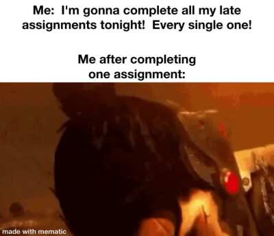 "I'll do the rest tomorrow."