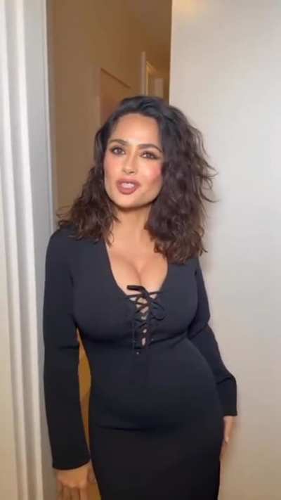 I swear Salma Hayek&rsquo;s mommy tits just keep getting bigger