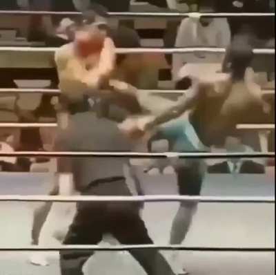 Unreal Timing on this foot sweep. Crosspost. Idk if I&rsquo;m not supposed to. Whatev