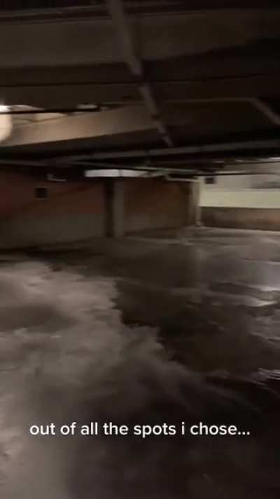 Burst water pipe