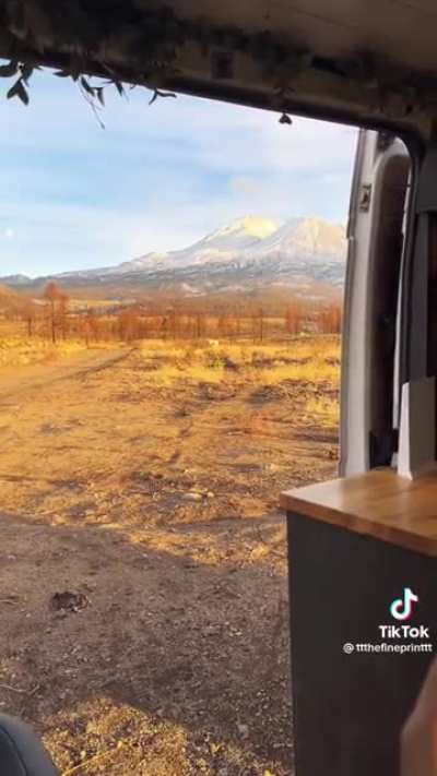 Gunshots go off while dude is making a TikTok video in his van