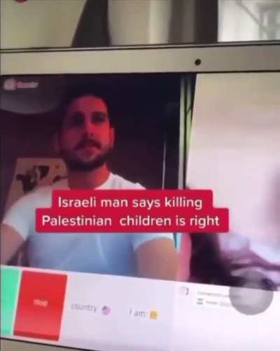 Isreali man says killing Palestinian children is right
