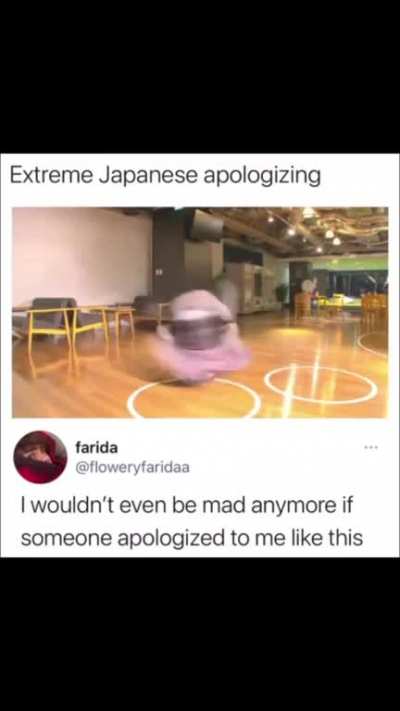 Is this an apology or a shit bow?