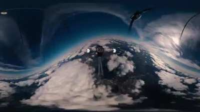 We launched a 360 rig into space so we could look around above the Earth!