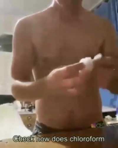 guy tries to prove the effects of movie chloroform are inaccurate