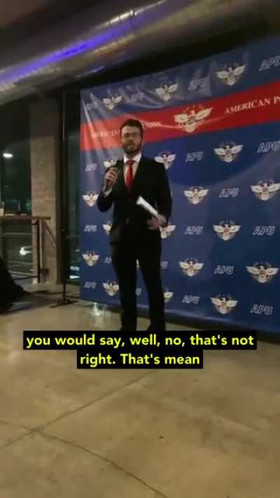 MAGA Nazi says women and gay men shouldn't be allowed to vote
