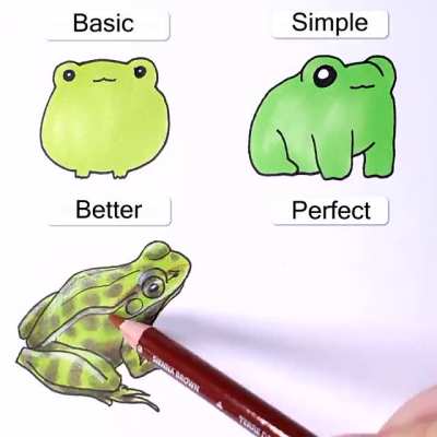 How to draw a frog