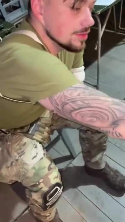A Ukrainian currently serving on the front