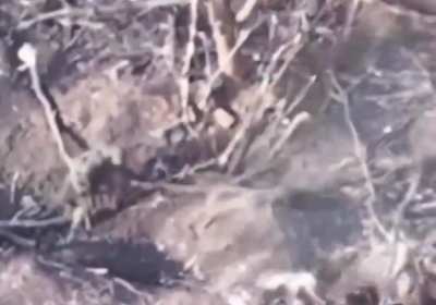 Russian Soldier Runs Directly Into Exploding Ordinance. Head Explodes from Shrapnel &amp;amp; Pressure Wave 