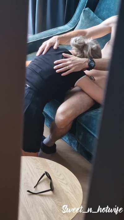 First day of vacation. Husband was preparing upstairs for a hot threesome while I was supposed to do the downstairs. +1bf arrived and I simply couldn't keep my "fingers" away - I did him instead! 