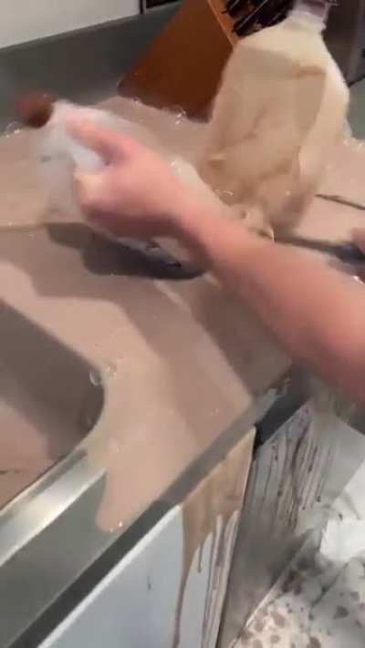 This wasted chocolate milk
