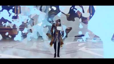 Zhongli vs Childe but it's like an anime