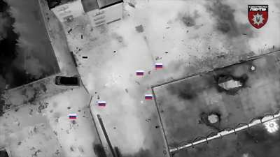 Ukraine's "Lyut" Joint Assault Brigade (UA National Police) "Safari" and "Luhansk" Assault Regiments targeted Russian assault forces with munitions dropped from drones. Published August 20, 2024