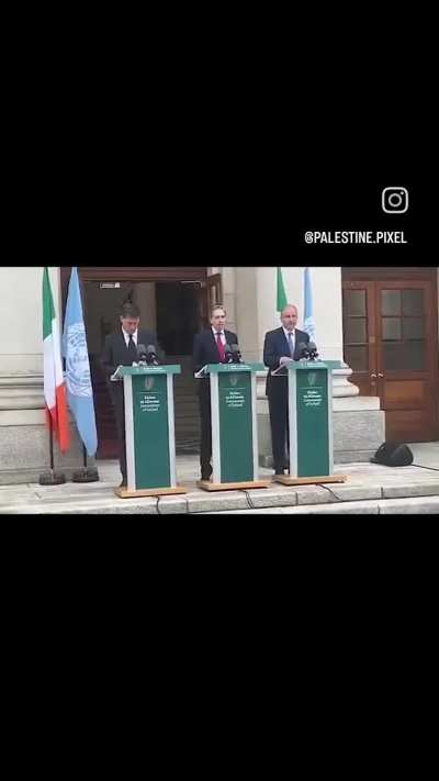 Irish Prime Minister Simon Harris: "Today Ireland, Norway and Spain announce that we recognize the State of Palestine."