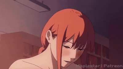 Denji eating Makima