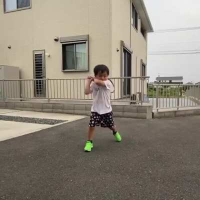 A good two-handed backhand needs to be practised!