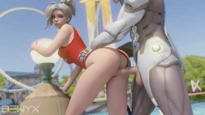 Mercy Lifeguard Doggystyled (Bewyx)