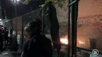 Peaceful protester explains the wounds officers left him for no reason...