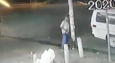 The guy vanishes into thin air