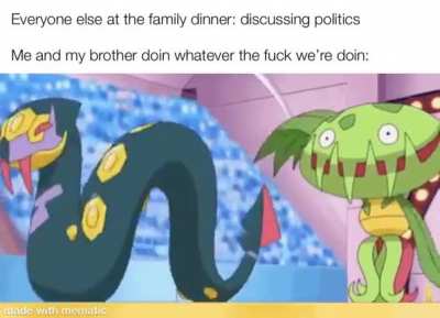Fuck politics all my homies like Pok&eacute;mon