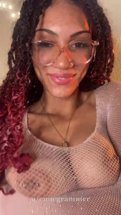 could I take your load on my tits?