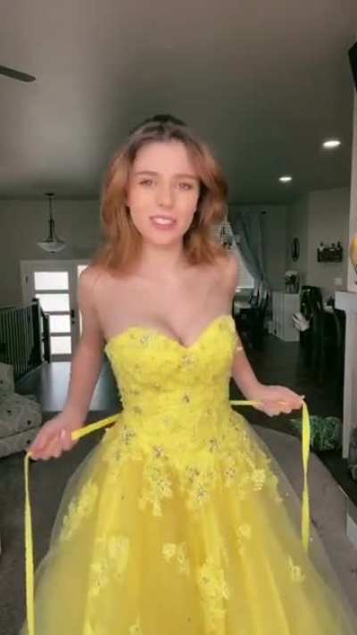 4 years later and the dress still looks amazing on her. Using her prom dress for Belle.