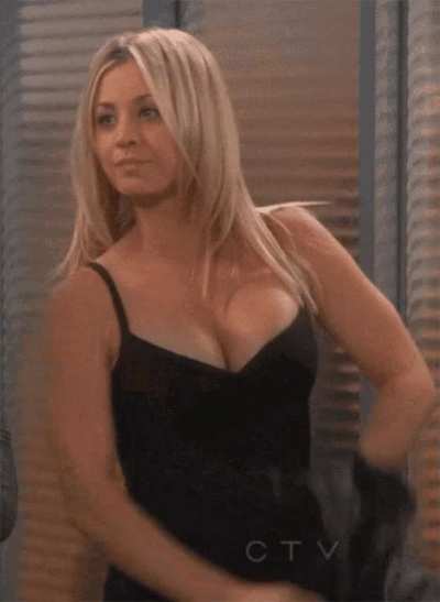 Kaley Cuoco&rsquo;s massive milkers have me throbbing this morning.
