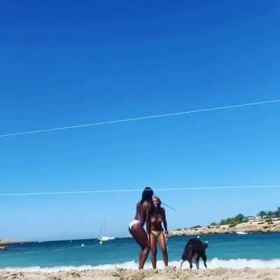 Topless beach vibes
